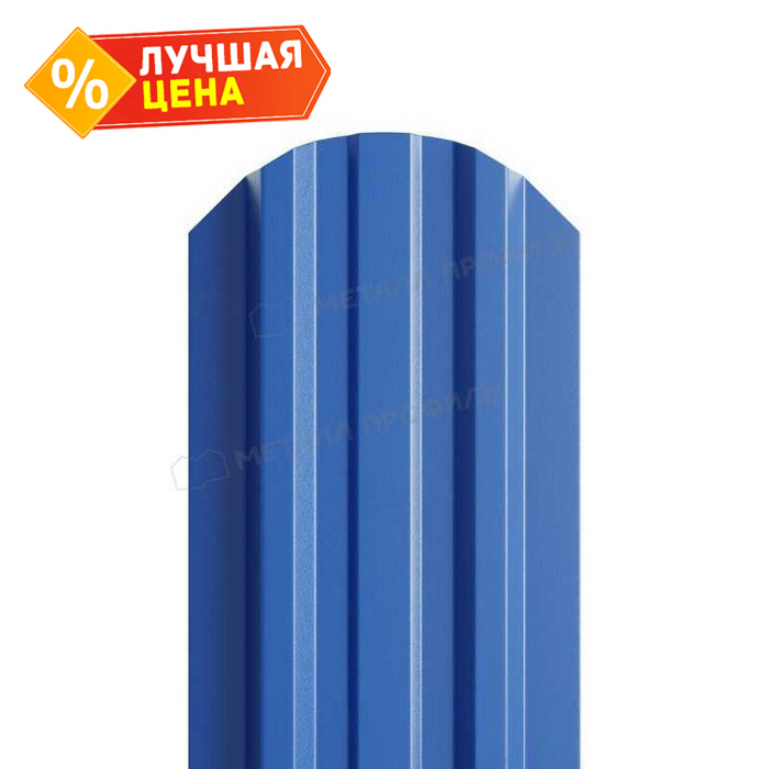 Штакетник Металл Профиль LАNE-O 0,5 PURMAN® RAL5005 Синий насыщенный