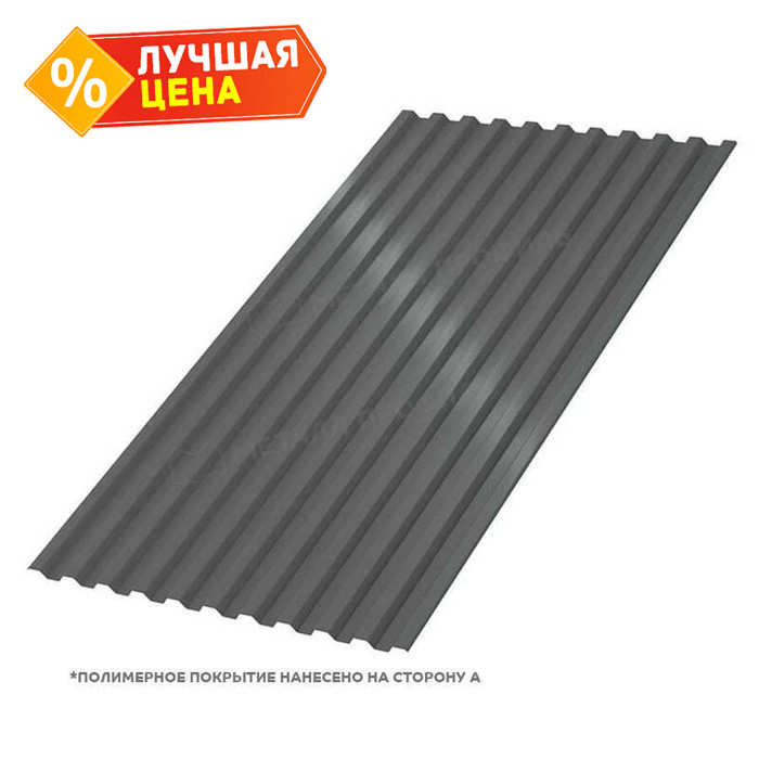 Профлист Металл Профиль C21 0.5 PURETAN® RR 23 Темно-серый B