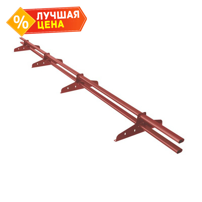 Снегозадержатель Стандарт Т4 d 40х20 RAL 3009 (3м)