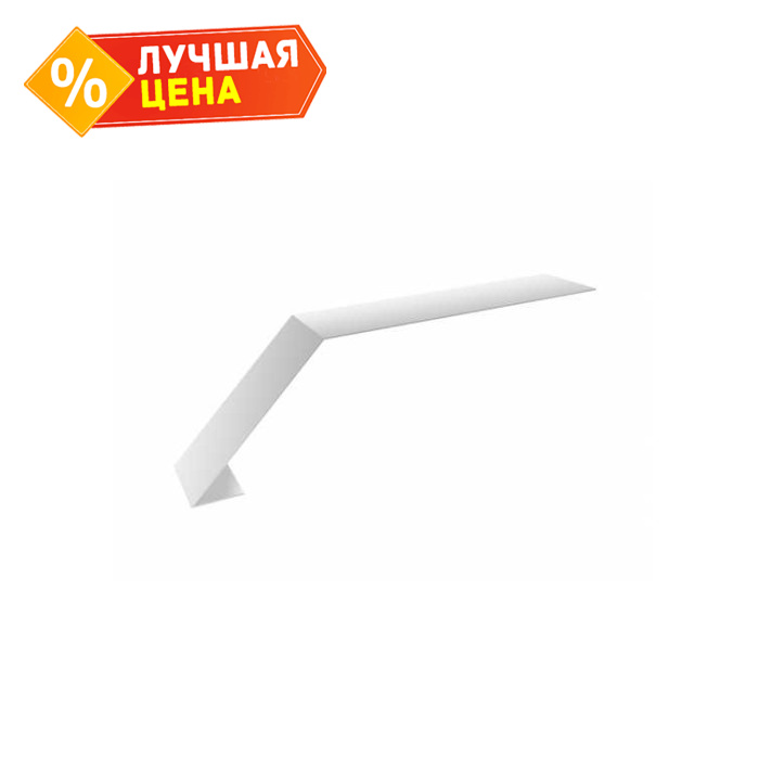 Планка капельник 100х60 0,4 PE с пленкой RAL 9003 сигнальный белый