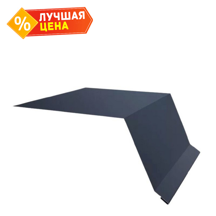 Планка капельник 100х55 0,45 Drap ST RAL 9005 черный