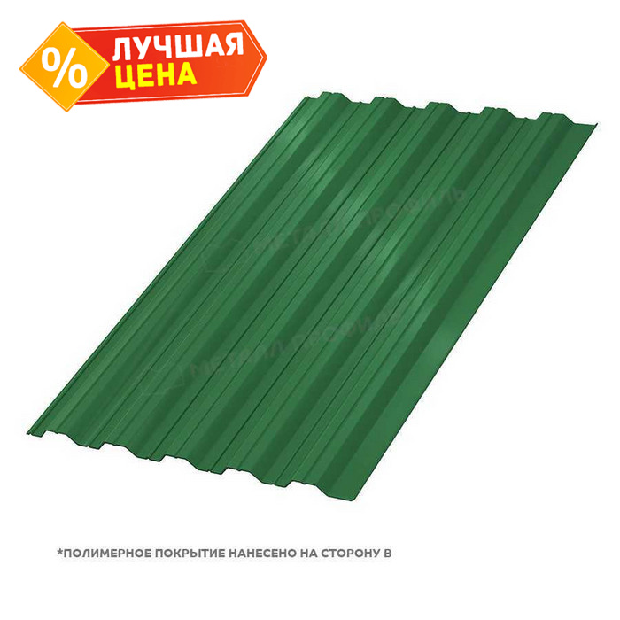 Профлист Металл Профиль HC35 0.5 NormanMP RAL 6002 Зеленый лист B