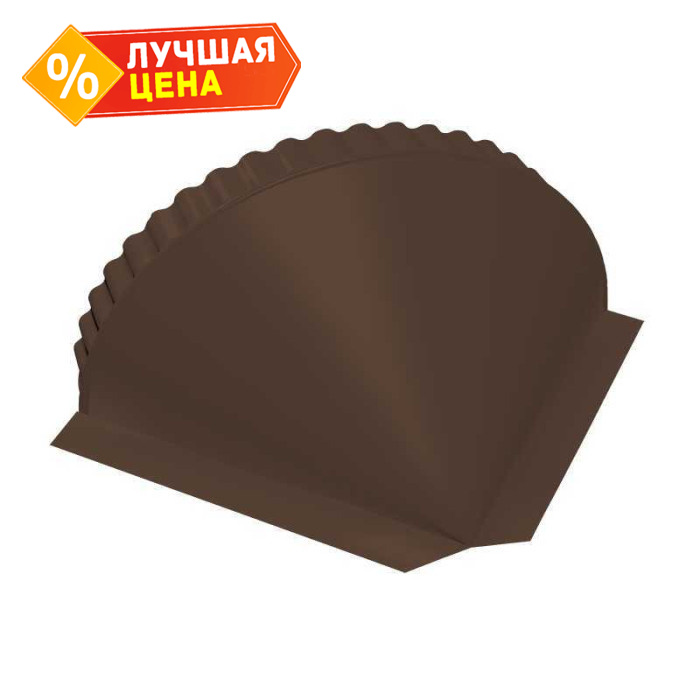 Заглушка конусная PurPro Matt 275 RAL 8017 шоколад