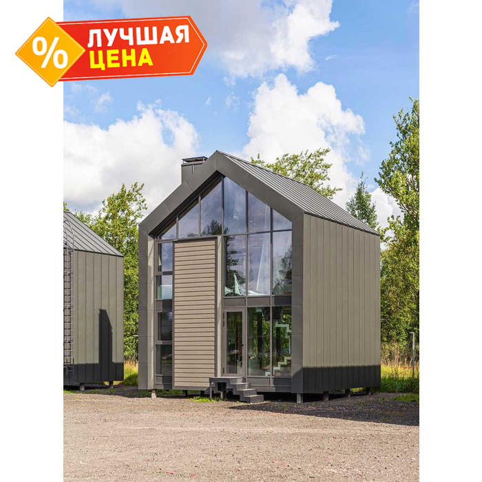Фальцевая кровля Фальц двойной стоячий Grand Line 0,45 Drap ST RAL 7024 Мокрый Асфальт
