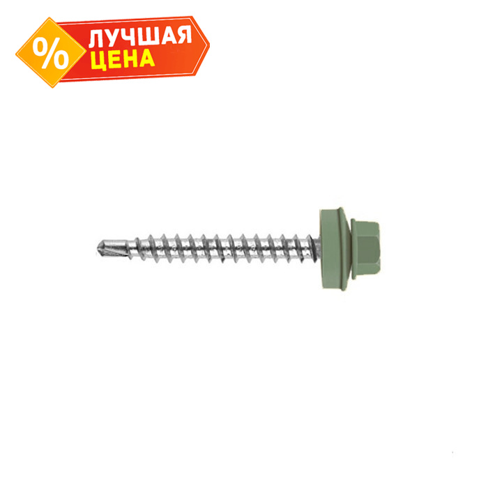 Саморез кровельный Daxmer 4,8х35 RAL 6011 (250) сверло №1