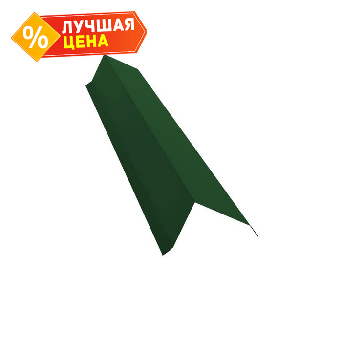 Планка торцевая 80х100 0,45 Drap ST RAL 6005 зеленый мох