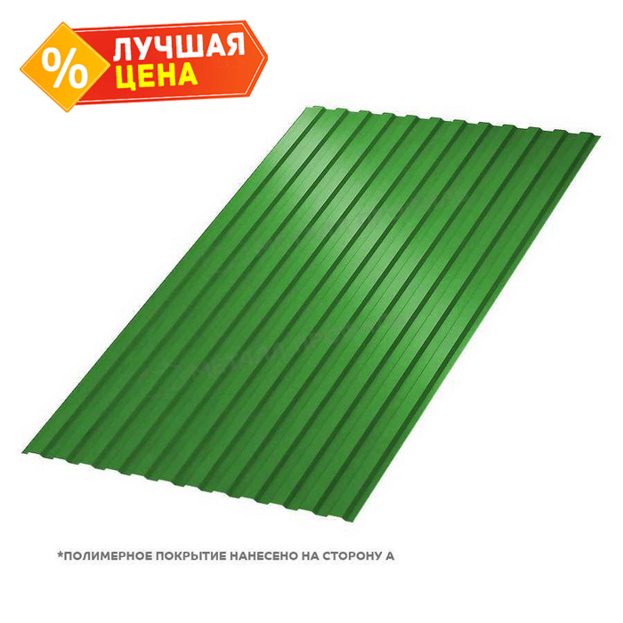 Профлист Металл Профиль МП10 0.5 NormanMP RAL 6018 Желто-зеленый B