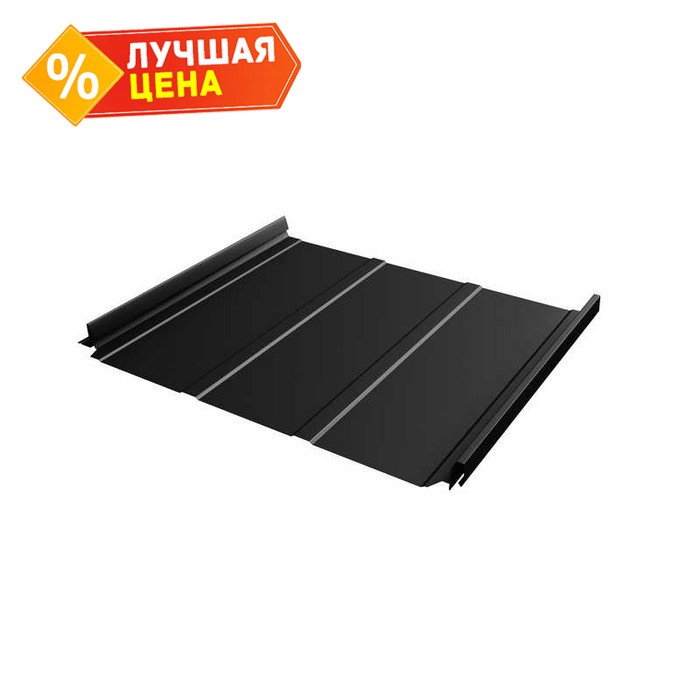 Фальцевая кровля Кликфальц Pro Line Grand Line 0,5 Satin RAL 9005 Черный