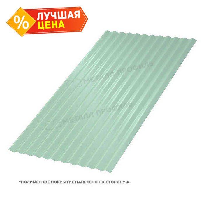 Профлист Металл Профиль МП18 0.5 PURMAN® Tourmalin, Светло-зеленый металлик B