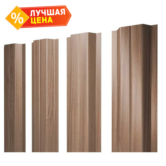 Штакетник П-образный В Grand Line 0,45 Print Elite Honey Wood Honey Wood