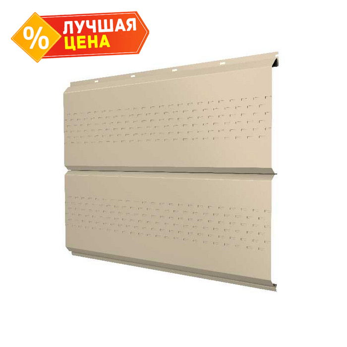 Софит ЭкоБрус new без перфорации 0,45 PE RAL 1015 светлая слоновая кость