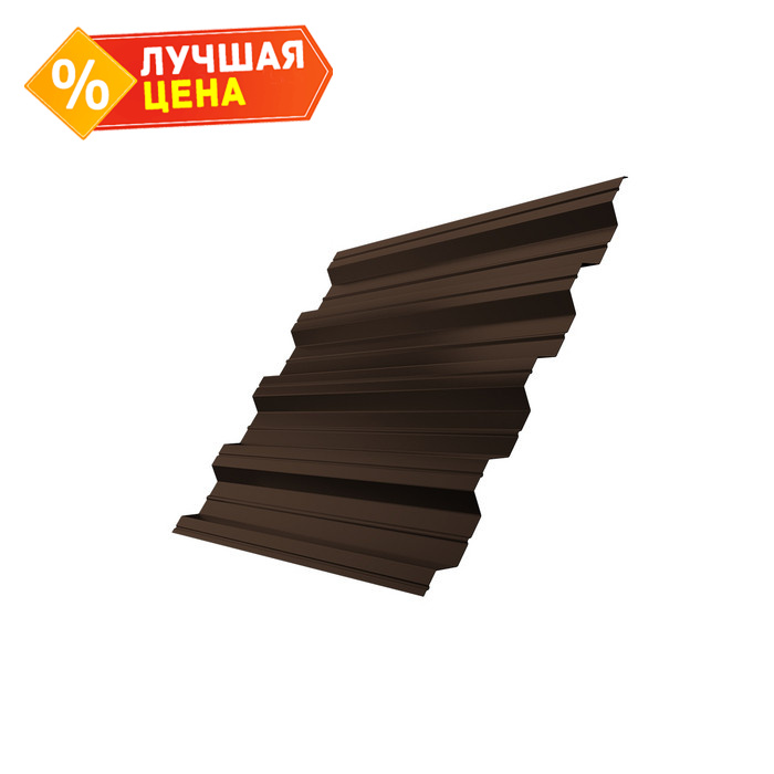 Профлист Grand Line HC44R 0.5 GreenCoat Pural BT, matt RR 887 Шоколадно-коричневый