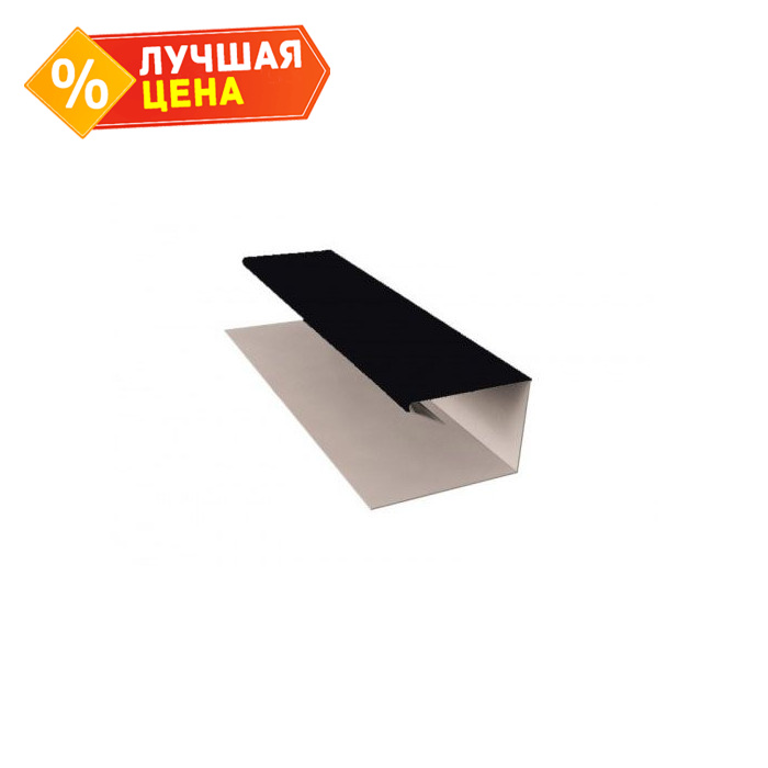 J-Профиль 12мм 0,5 Satin Мatt RAL 9005 черный