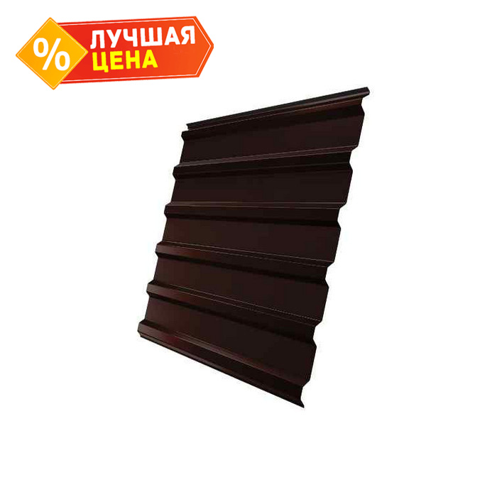 Профлист Grand Line C20R 0.5 Quarzit Шоколад