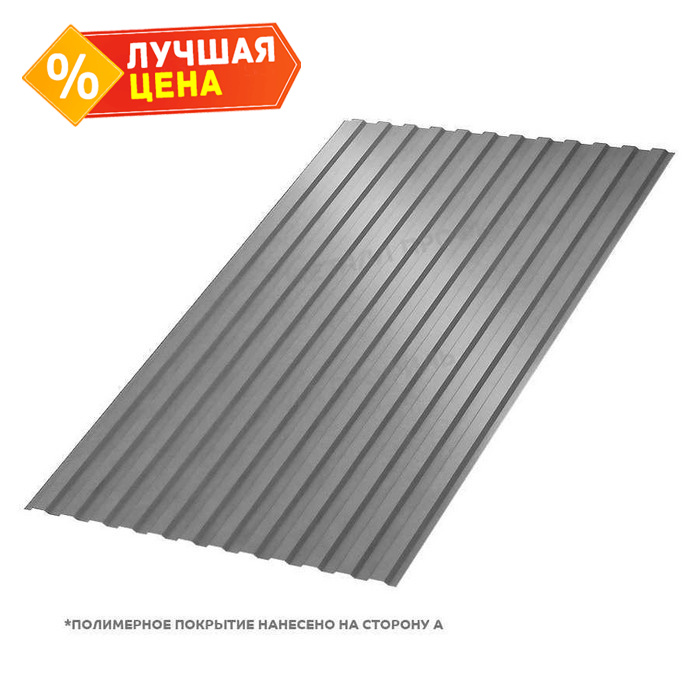 Профлист Металл Профиль МП10 0.5 NormanMP RAL 9006 Бело-алюминиевый B