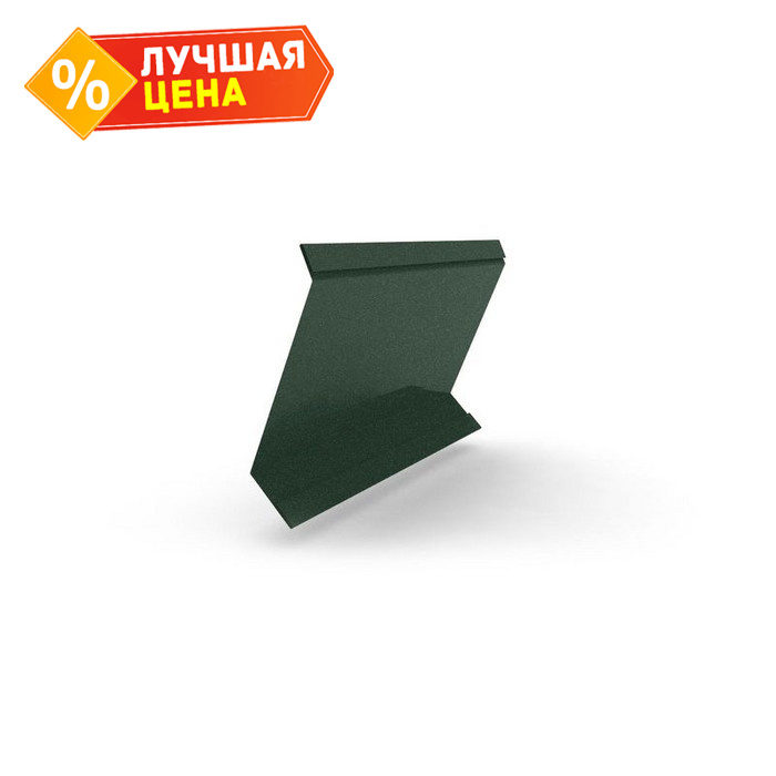 Планка примыкание в штробу 60 Grand Line 0,5 GreenCoat Pural BT, matt RR 11 темно-зеленый (RAL 6020 хромовая зелень)