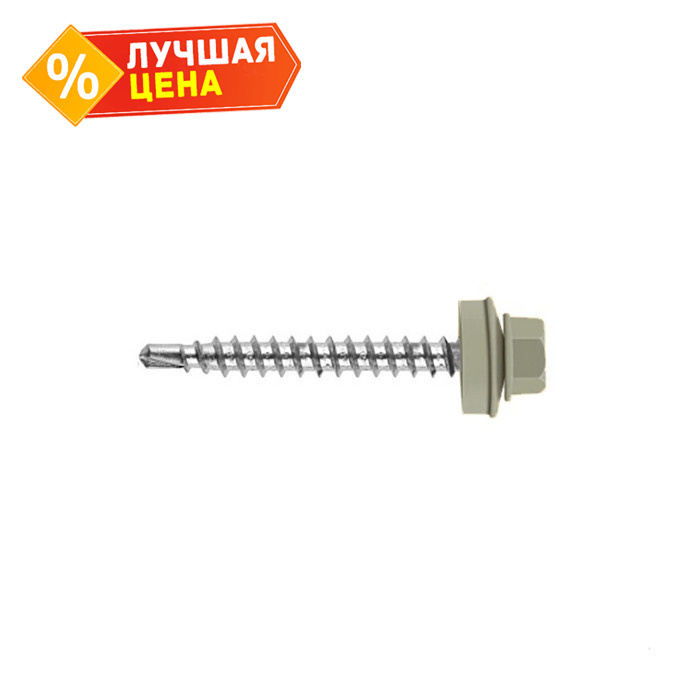 Саморез кровельный Daxmer 4,8х35 RAL 9007 (250) сверло №1