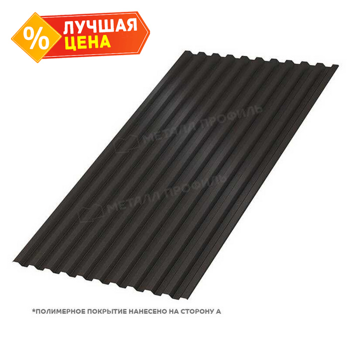 Профлист Металл Профиль C21 0.45 VikingMP® RR 32 Темно-коричневый B