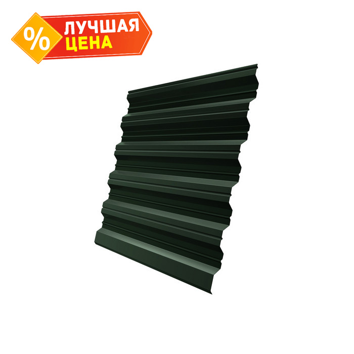 Профлист Grand Line HC35R 0.5 GreenCoat Pural BT, matt RR 11 войно-зеленый