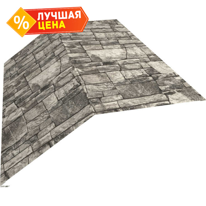 Планка конька плоского 190х190 0,45 Print Elite Fine Stone