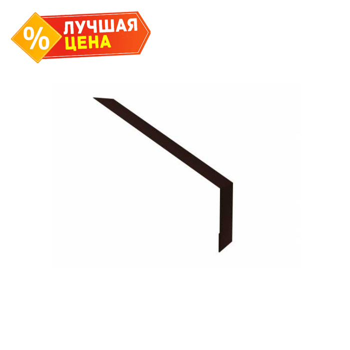 Планка капельник 135х50 0,5 Velur RAL 8017 шоколад