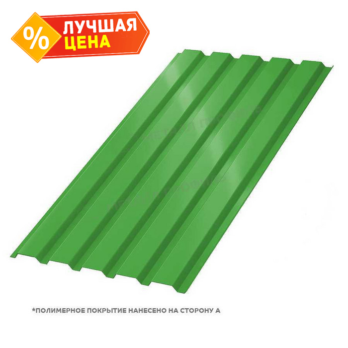 Профлист Металл Профиль МП35 0.5 NormanMP RAL 6018 Желто-зеленый A