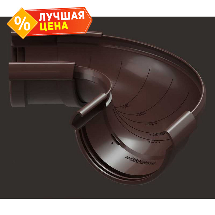 Угол Docke LUX RAL 8019 Шоколад