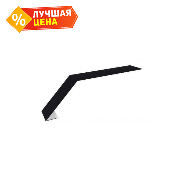 Планка капельник 100х60 0,45 Drap ST RAL 9005 черный