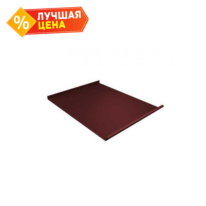 Фальцевая кровля Фальц двойной стоячий Grand Line 0,5 GreenCoat Pural BT, matt RR 29 Оксидно-Красный