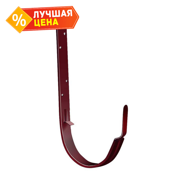 Крюк длинный Optima 125мм RAL 3005 красное вино