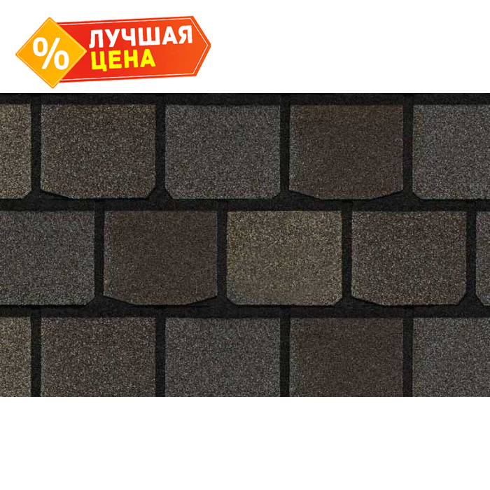 Гибкая черепица CertainTeed Highland Slate Tudor Brown