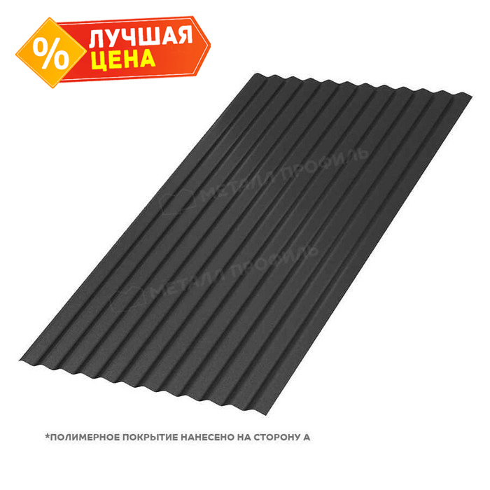Профлист Металл Профиль МП18 0.5 VALORI Darkgrey, Темно-серый A