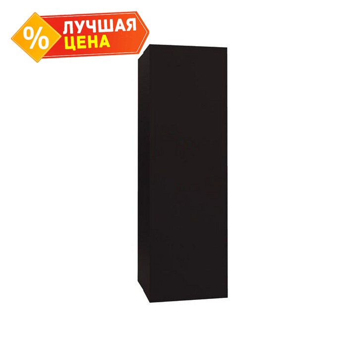 Кожух на трубу прямой д800/ш280/в1600 0,5 Satin с пленкой RAL 9005 черный