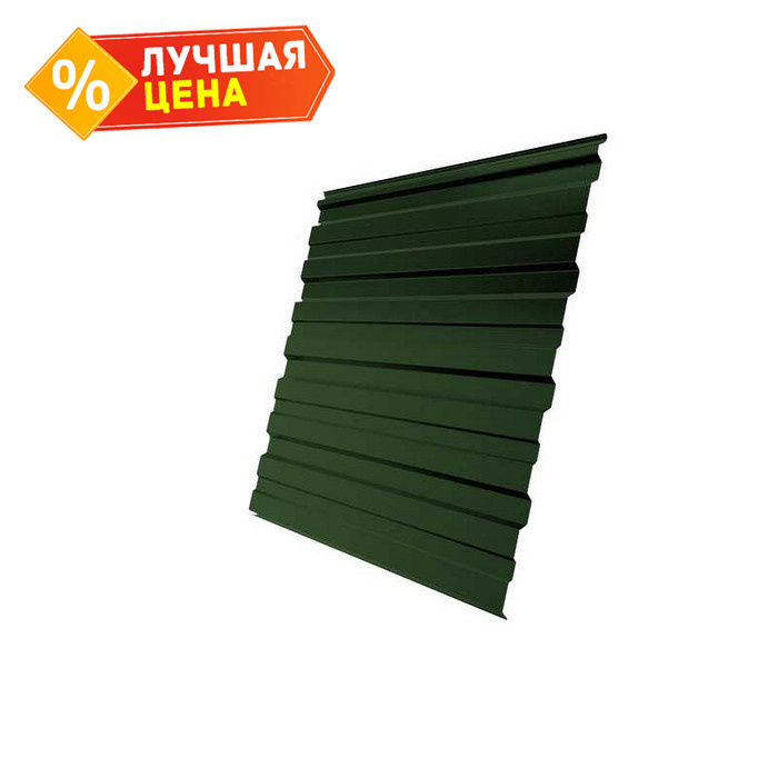 Профлист Grand Line C10R 0.5 GreenCoat Pural BT, matt RR 11 Темно-зеленый