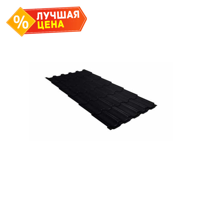 Металлочерепица Grand Line Kvinta plus 0,5 Satin RAL 9005 Черный