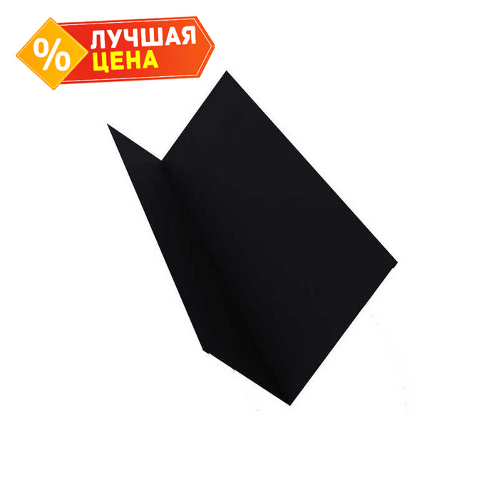 Планка примыкания 90х140 0,45 Drap RAL 9005 черный