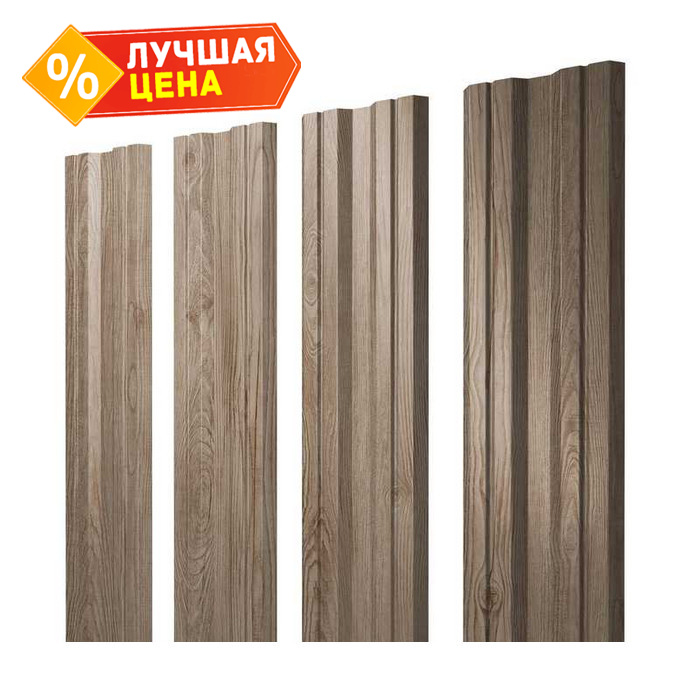 Штакетник Twin 0,45 Print Elite White Wood