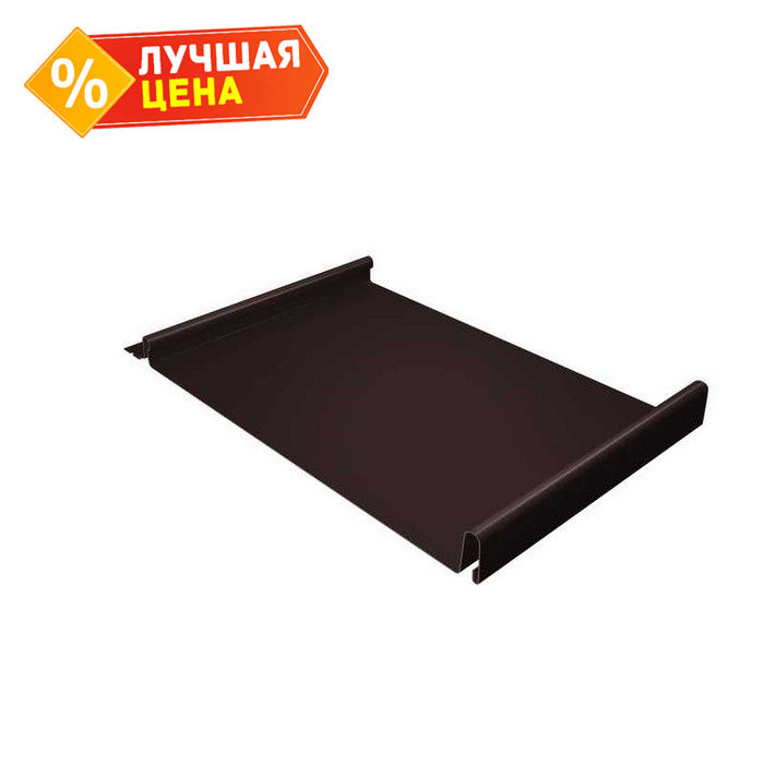 Фальцевая кровля Кликфальц Grand Line 0,5 Satin RAL 8017 Шоколад