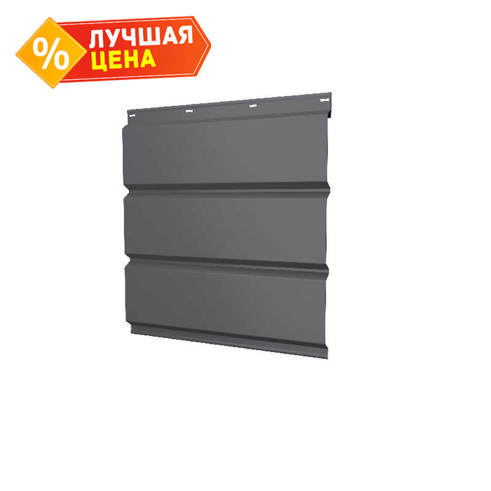Софит металлический без перфорации 0,5 Satin с пленкой RAL 7004 сигнальный серый