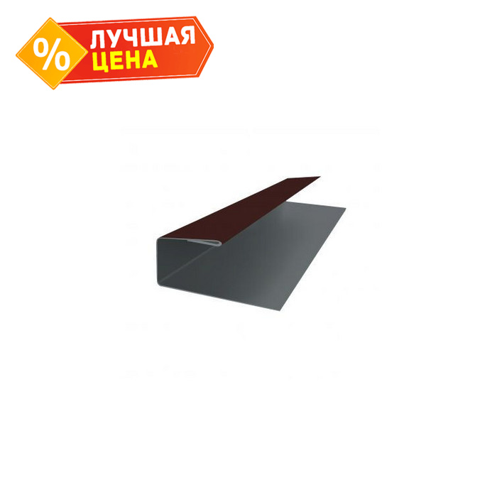 J-Профиль 18мм 0,5 Quarzit lite с пленкой RR 32 темно-коричневый
