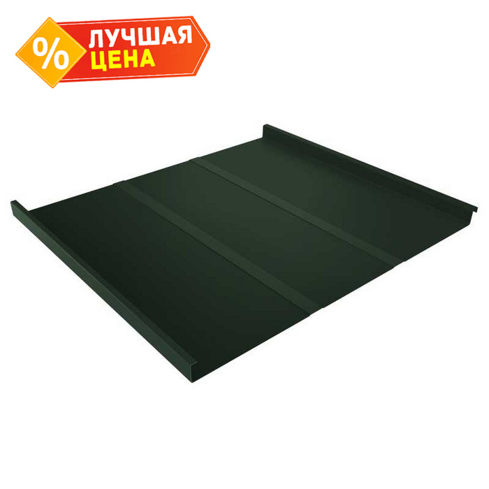 Фальцевая кровля Фальц двойной стоячий Grand Line 0,5 Velur X RAL 6020