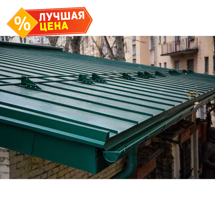 Фальцевая кровля Кликфальц Grand Line 0,5 Satin RAL 6005 Зеленый Мох