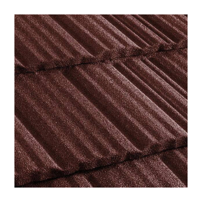 Композитная черепица Метротайл (Metrotile) серия MetroShake II, цвет бордо, 1330х410 мм